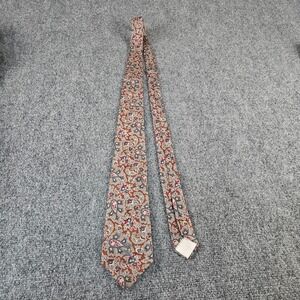 Countess Mara Men's Tie Brown Paisley Floral Classic Necktie